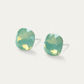 Sophia - Chrysolite Opal - 10mm Green Color Crystal Cushion -