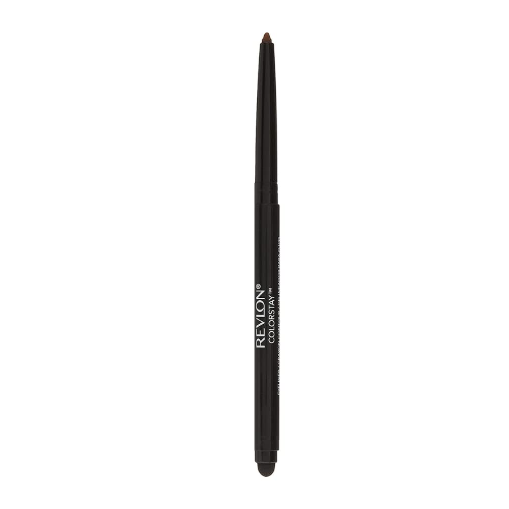 Revlon ColorStay Pencil Waterproof Eyeliner, 201 Black, 2 pack | Waterproof pencil eyeliner with built-in sharpener. Smudge-proof, long-lasting, intense matte color.