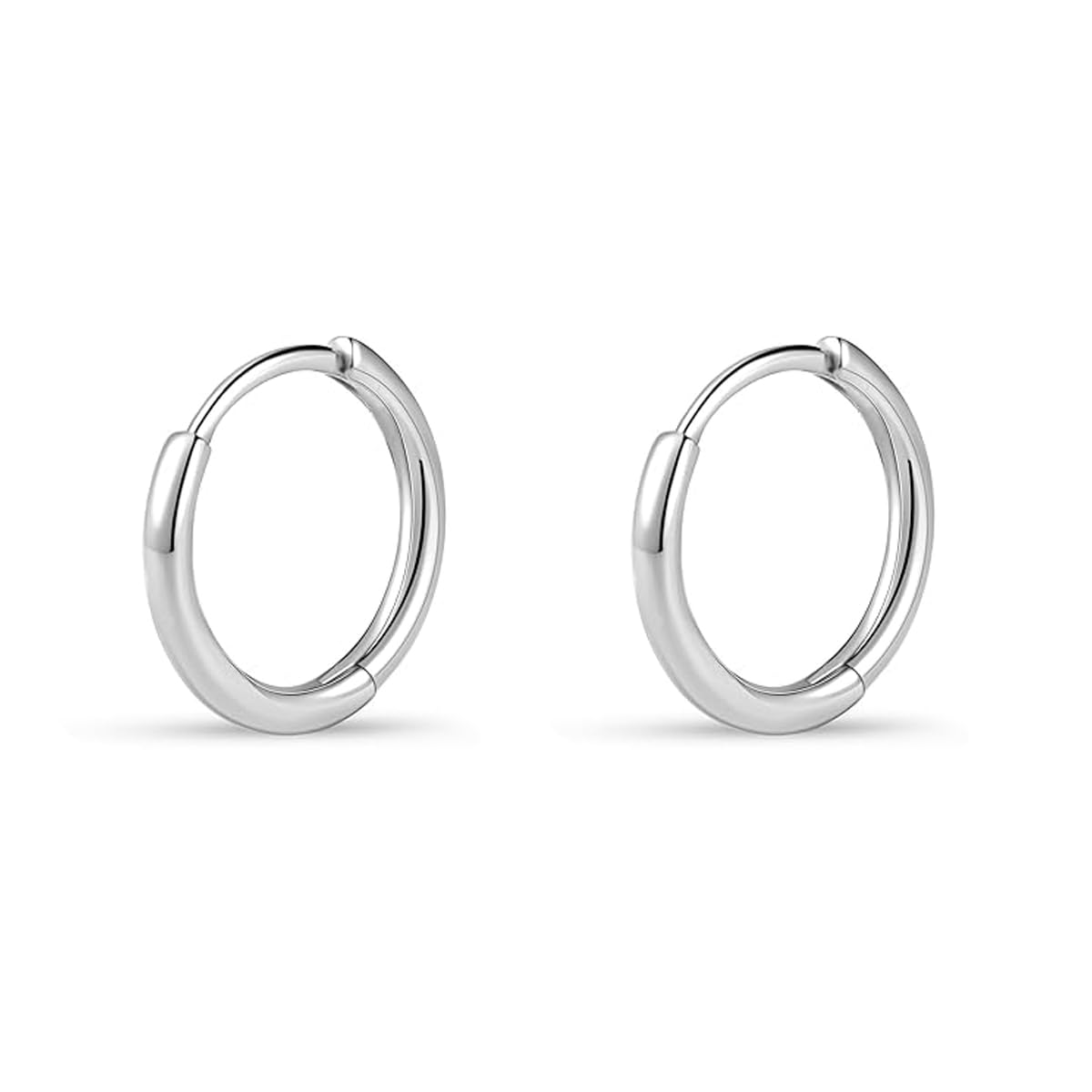 1 Pair 6mm Small Hoop Earrings for Women, Huggie Hoop Earrings (Gold/1.6mm)