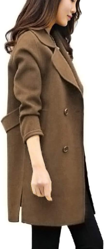 Women Winter Jacket Ladies Solid Long Sleeve Button Autumn Winter Overcoat Cardigan Outwear