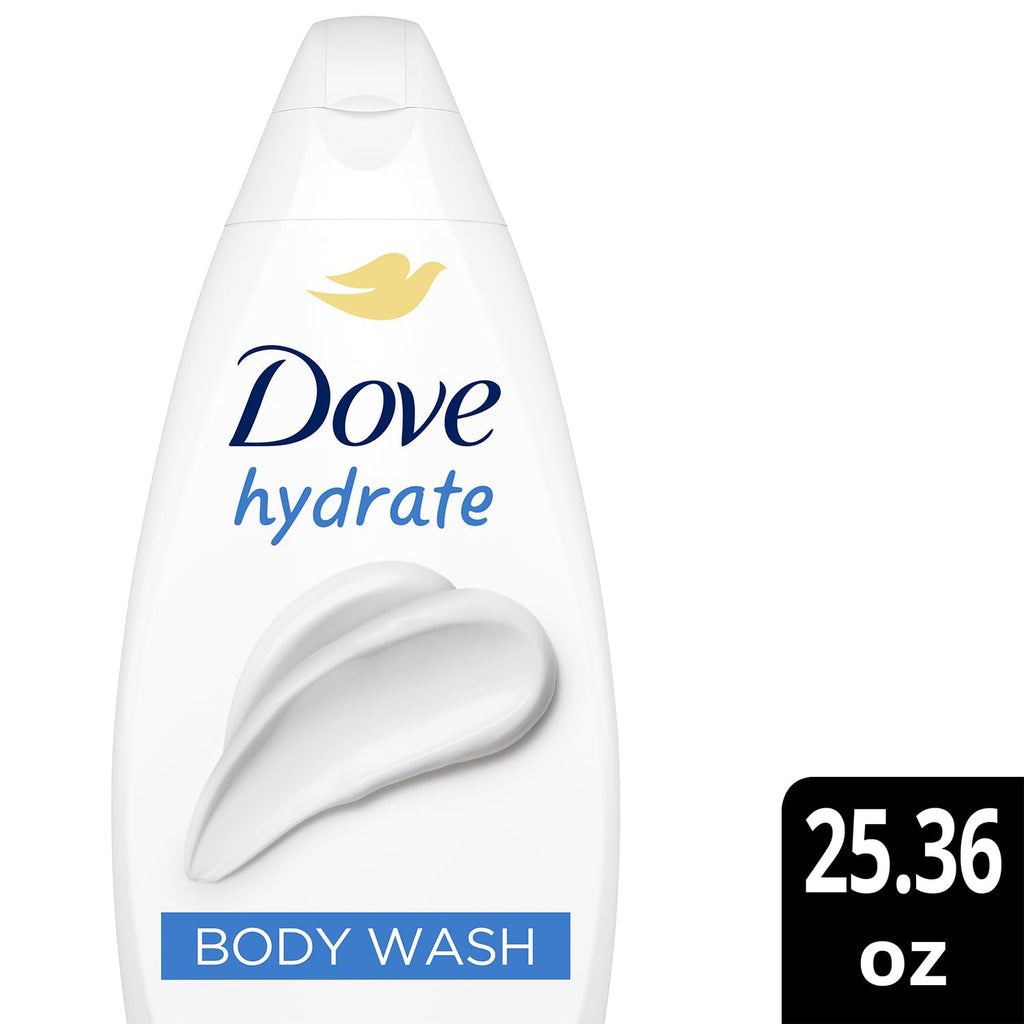 Dove Sensitive Skin Body Wash, 24hr Lotion-Soft Skin, 30.6 oz | Hypoallergenic body wash with MicroMoisture technology for 24-hour hydration and soft skin