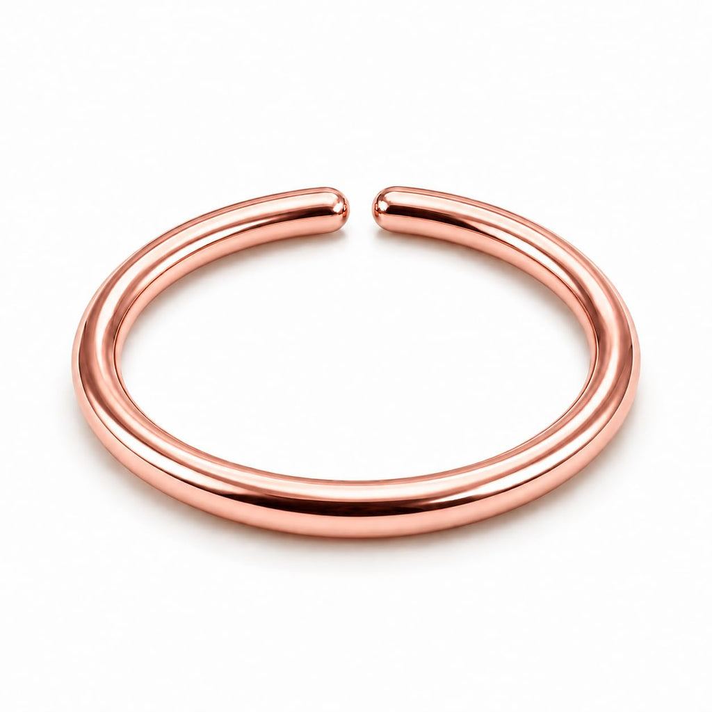 LUCKYJEWUS Small Thin Gold or Sterling Silver Nose Ring Hoop for Women, Tiny Nose Piercing jewelry