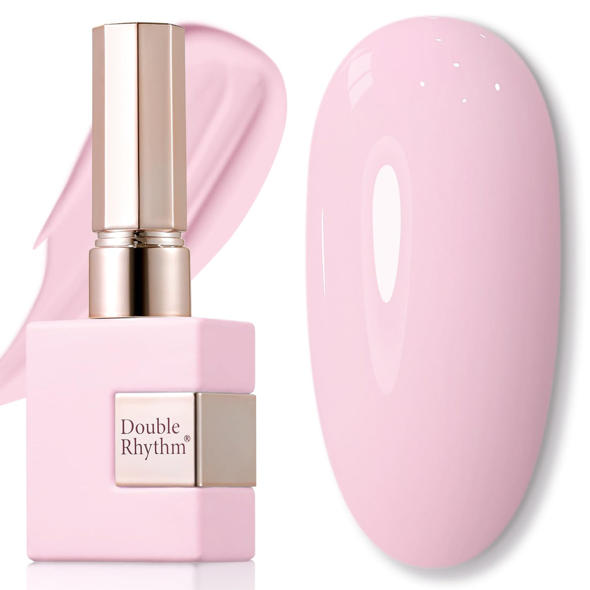 Double Rhythm 15ML Gel Nail Polish Pure Sheer Same Color Same Bottle Gel Polish Art Manicure Salon DIY at Home for Women (Milky White-A1075)