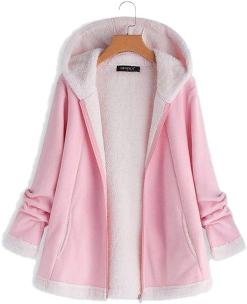 Women Winter Jacket Ladies Solid Long Sleeve Button Autumn Winter Overcoat Cardigan Outwear