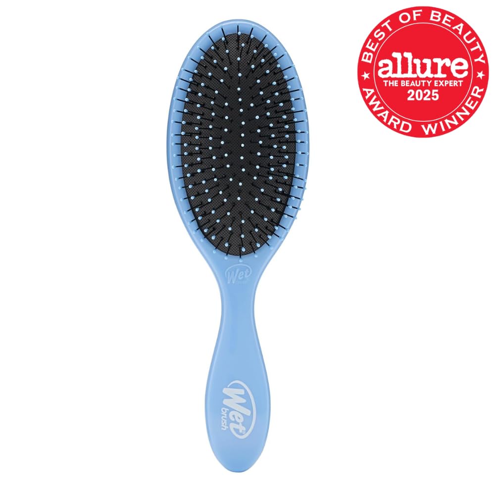Wet Brush Original Detangler Hair Brush, Sky, For All Hair Textures | Ultra-Soft IntelliFlex Bristles Detangle Wet, Dry & Damaged Hair with Less Breakage, Pain-Free Detangling Brush