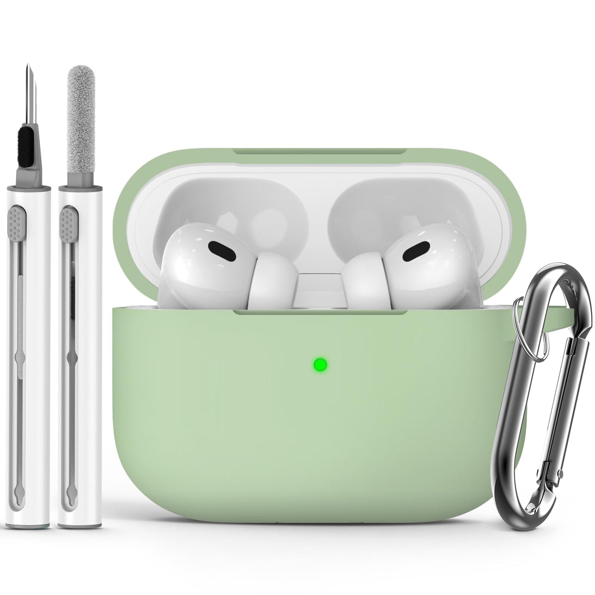 Ljusmicker for AirPods 5/4 Case (2026/2024) with Cleaner Kit,Midnight Blue