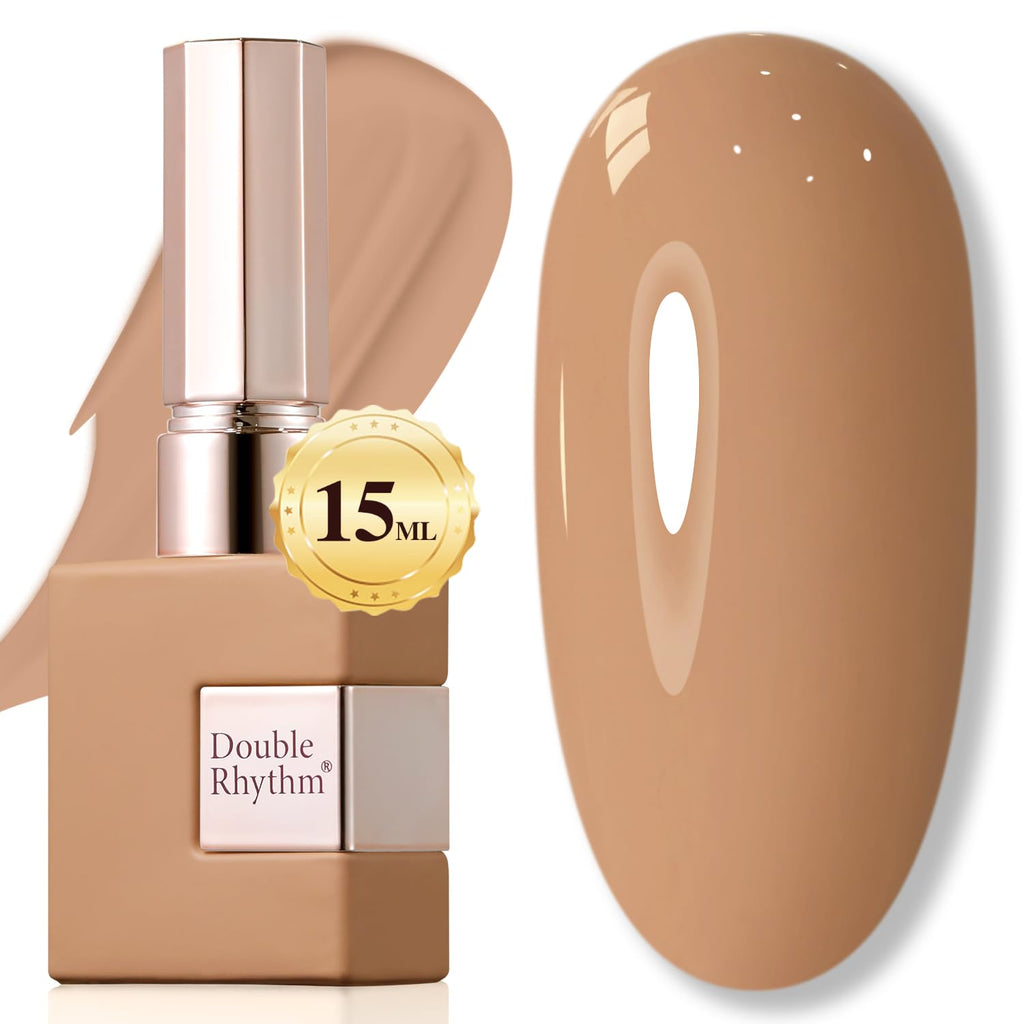 Double Rhythm 15ML Gel Nail Polish Pure Sheer Same Color Same Bottle Gel Polish Art Manicure Salon DIY at Home for Women (Milky White-A1075)