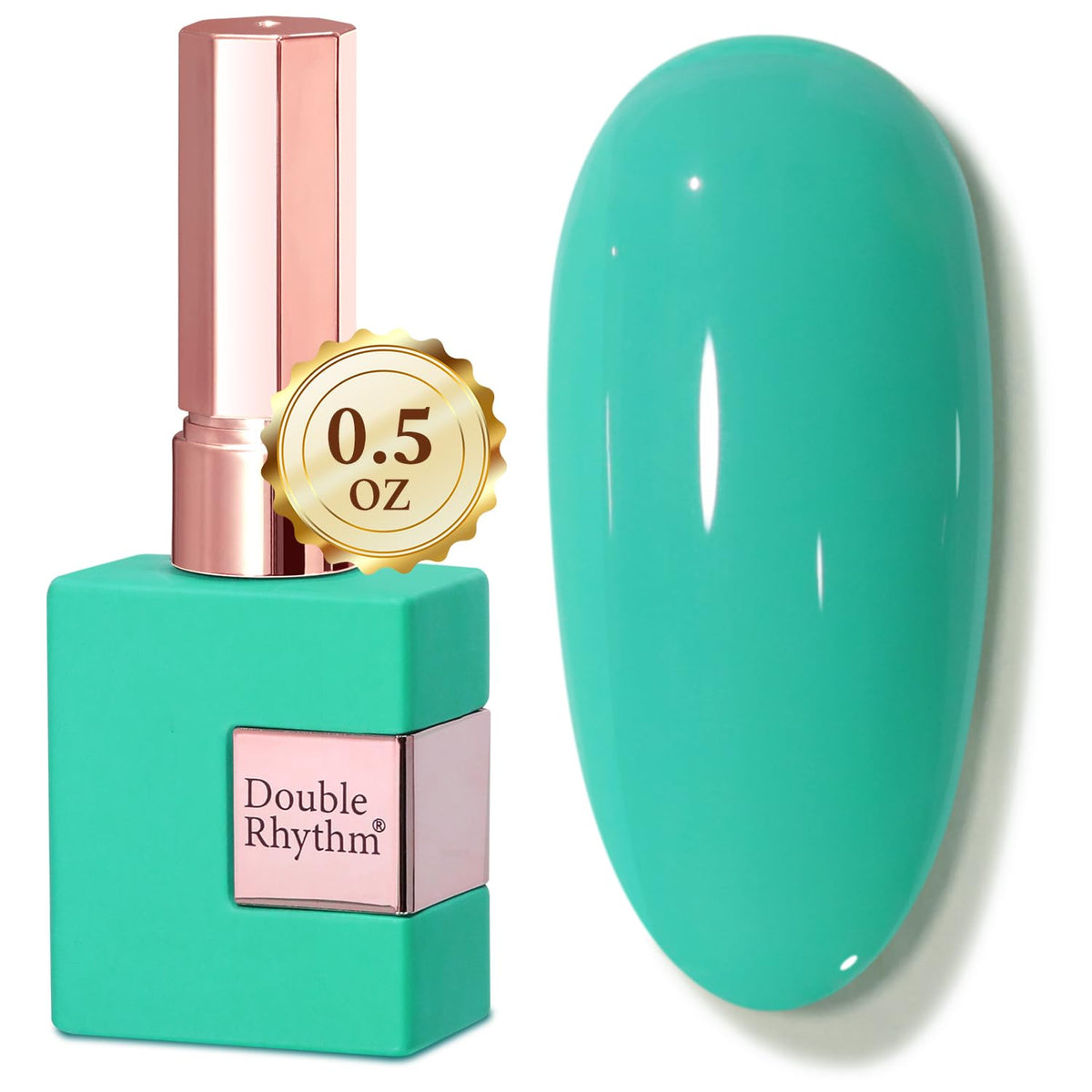 Double Rhythm 15ML Gel Nail Polish Pure Sheer Same Color Same Bottle Gel Polish Art Manicure Salon DIY at Home for Women (Milky White-A1075)