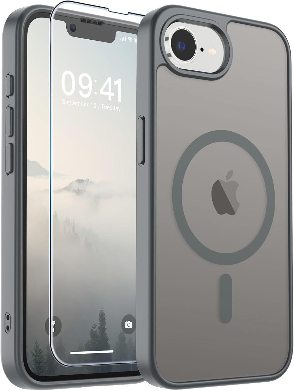 SUPFINE Magnetic for iPhone 16 Case Black