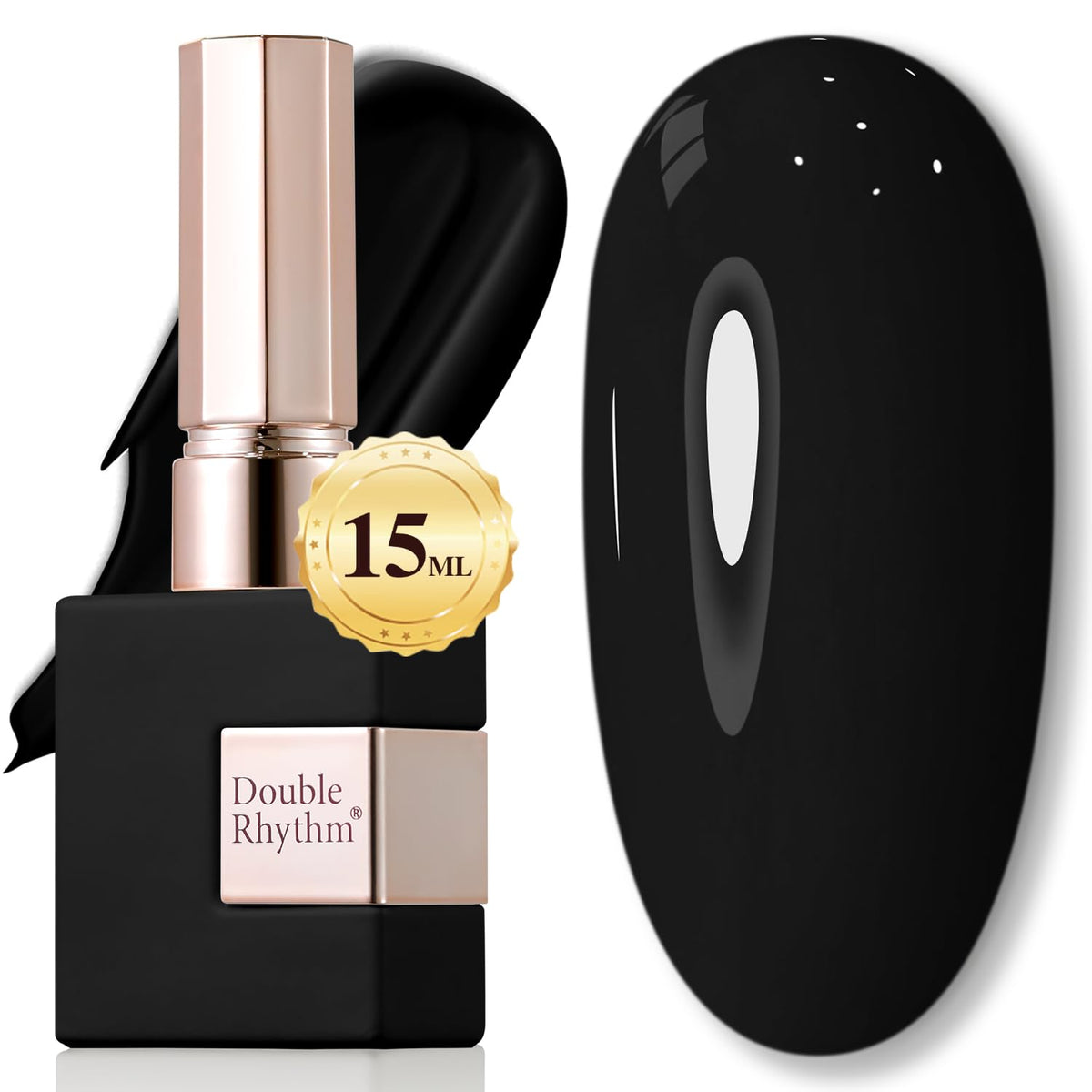 Double Rhythm 15ML Gel Nail Polish Pure Sheer Same Color Same Bottle Gel Polish Art Manicure Salon DIY at Home for Women (Milky White-A1075)