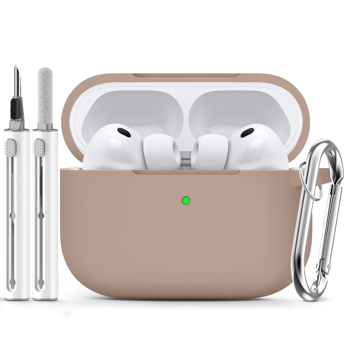 Ljusmicker for AirPods 5/4 Case (2026/2024) with Cleaner Kit,Midnight Blue