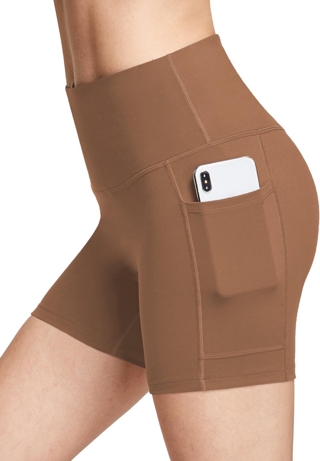 baleaf Women's High Waist Biker Shorts with 3 Pockets