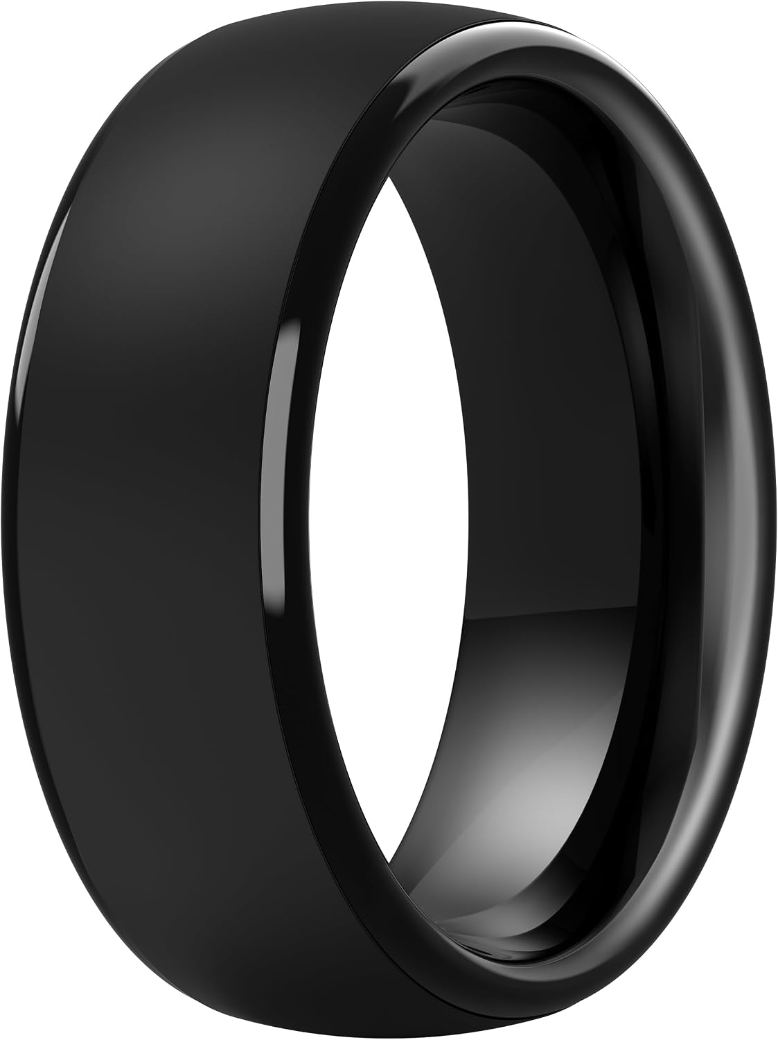 ThunderFit Silicone Rings for Men, Step Edge Rubber Wedding Bands 10mm Wide