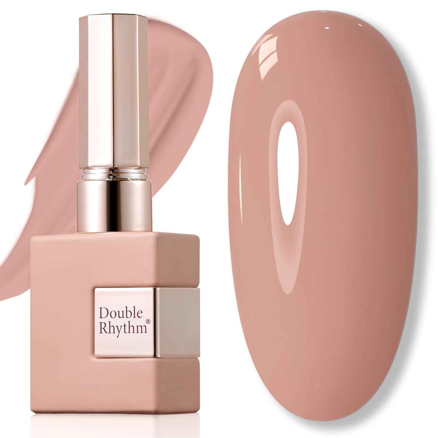 Double Rhythm 15ML Gel Nail Polish Pure Sheer Same Color Same Bottle Gel Polish Art Manicure Salon DIY at Home for Women (Milky White-A1075)