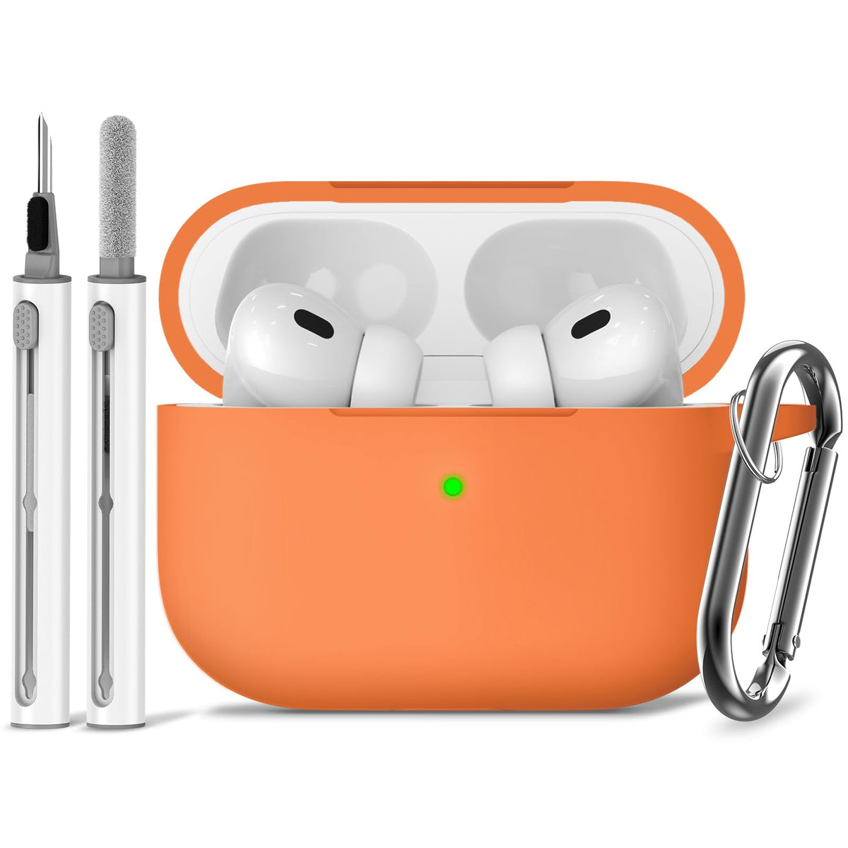 Ljusmicker for AirPods 5/4 Case (2026/2024) with Cleaner Kit,Midnight Blue