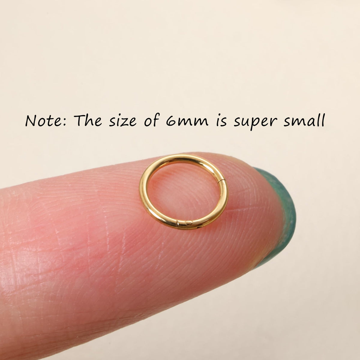 20G 18G 16G Titanium Nose Ring Hoop, Cartilage Hoop Earrings for Women Men Silver Gold Nose Ring Septum Ring Tragus Conch Helix Daith Lip Piercing Jewelry 6mm/7mm/8mm/9mm/10mm