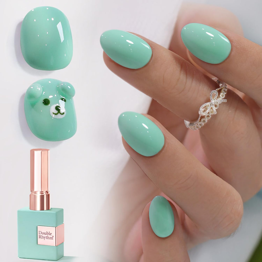 Double Rhythm 15ML Gel Nail Polish Pure Sheer Same Color Same Bottle Gel Polish Art Manicure Salon DIY at Home for Women (Milky White-A1075)