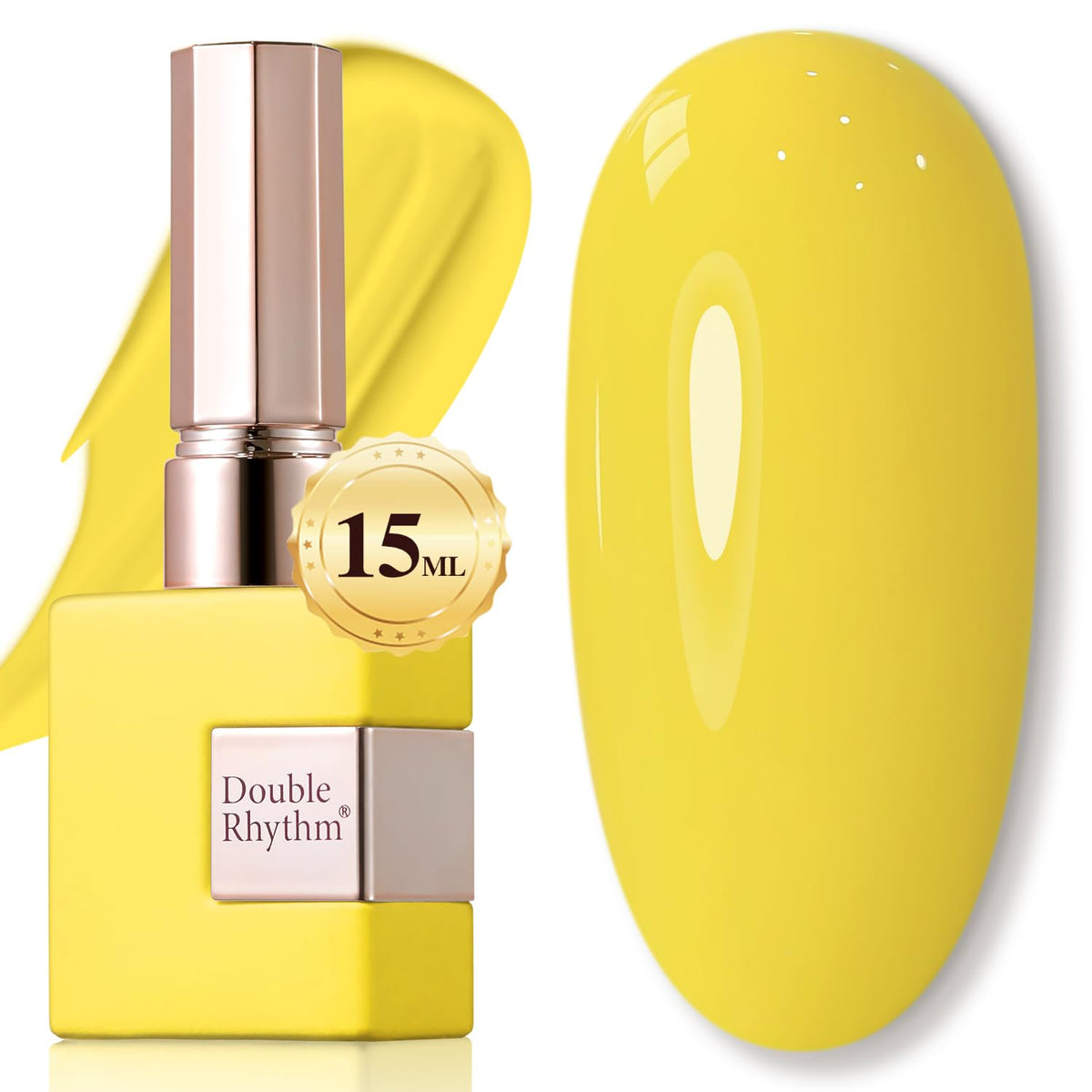Double Rhythm 15ML Gel Nail Polish Pure Sheer Same Color Same Bottle Gel Polish Art Manicure Salon DIY at Home for Women (Milky White-A1075)