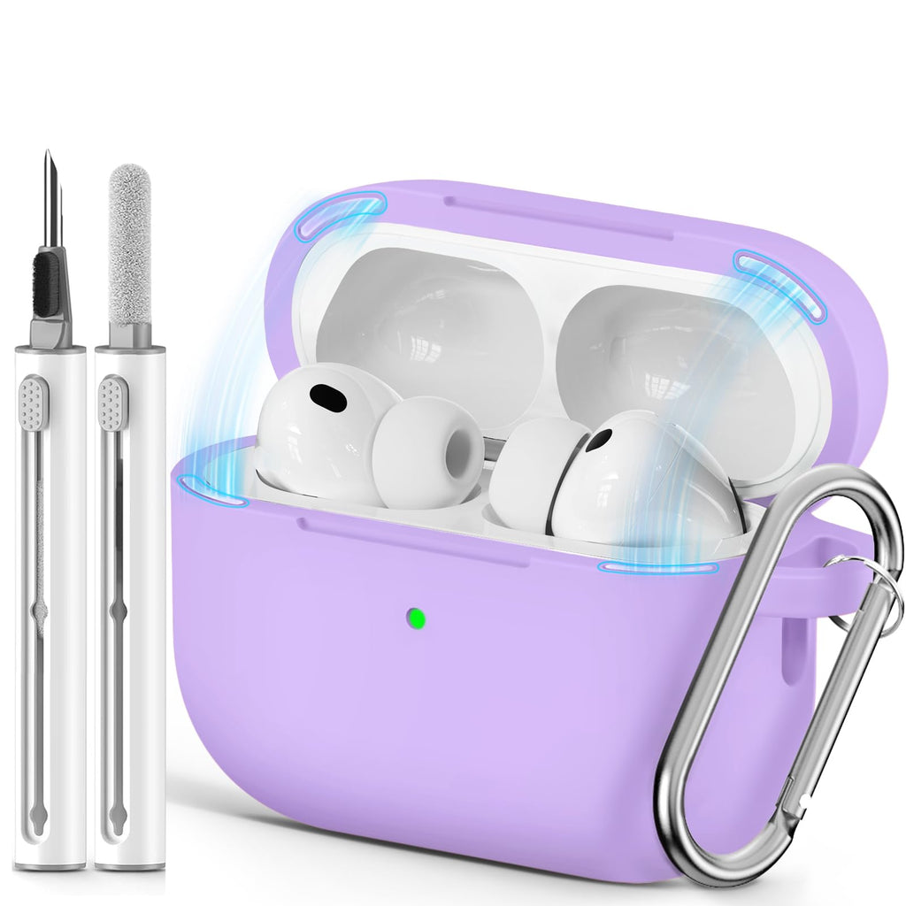 Ljusmicker for AirPods 5/4 Case (2026/2024) with Cleaner Kit,Midnight Blue