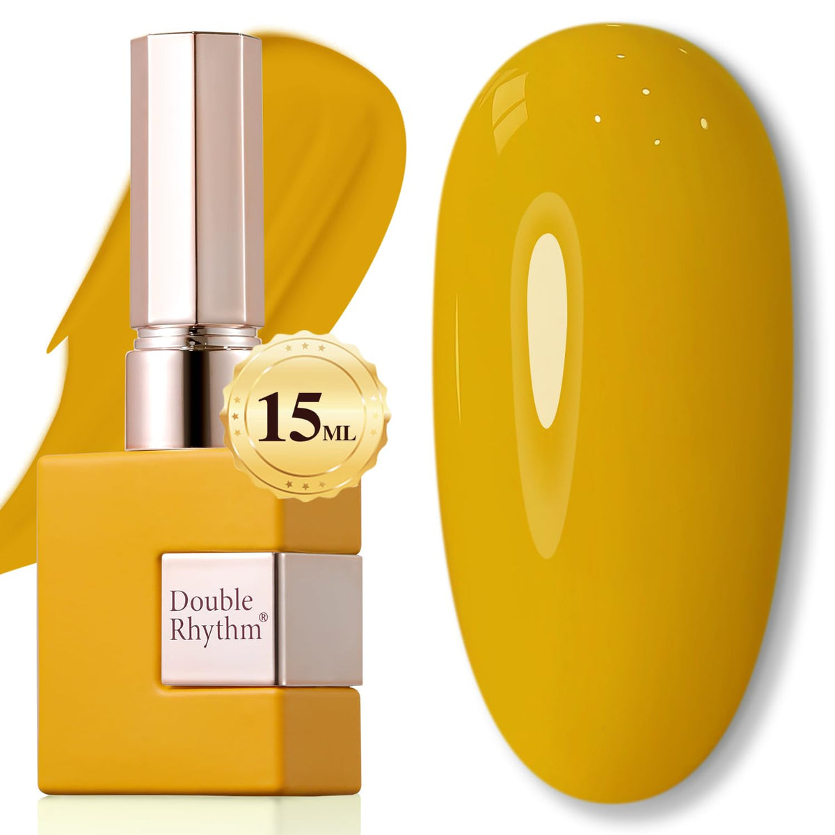 Double Rhythm 15ML Gel Nail Polish Pure Sheer Same Color Same Bottle Gel Polish Art Manicure Salon DIY at Home for Women (Milky White-A1075)