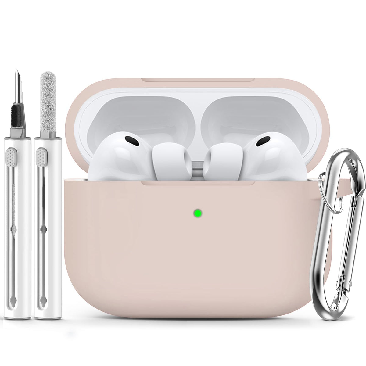 Ljusmicker for AirPods 5/4 Case (2026/2024) with Cleaner Kit,Midnight Blue