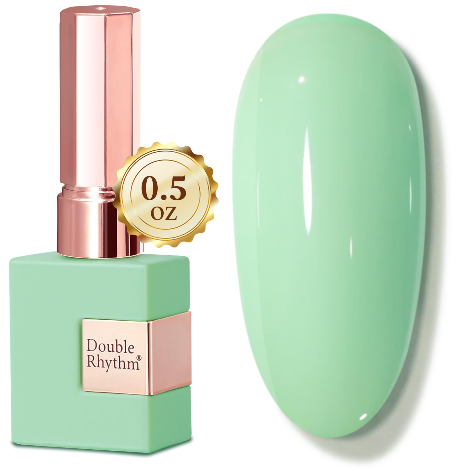 Double Rhythm 15ML Gel Nail Polish Pure Sheer Same Color Same Bottle Gel Polish Art Manicure Salon DIY at Home for Women (Milky White-A1075)