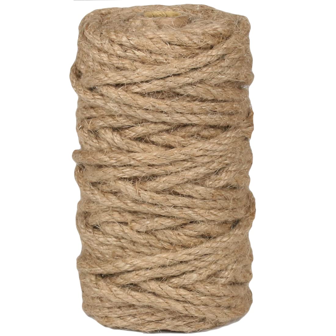 PerkHomy Natural Jute Twine 600 Feet Long Twine String for Crafts Gift Wrapping Packing Gardening Crochet Knitting Macrame Decor (Brown 2mm * 600feet)
