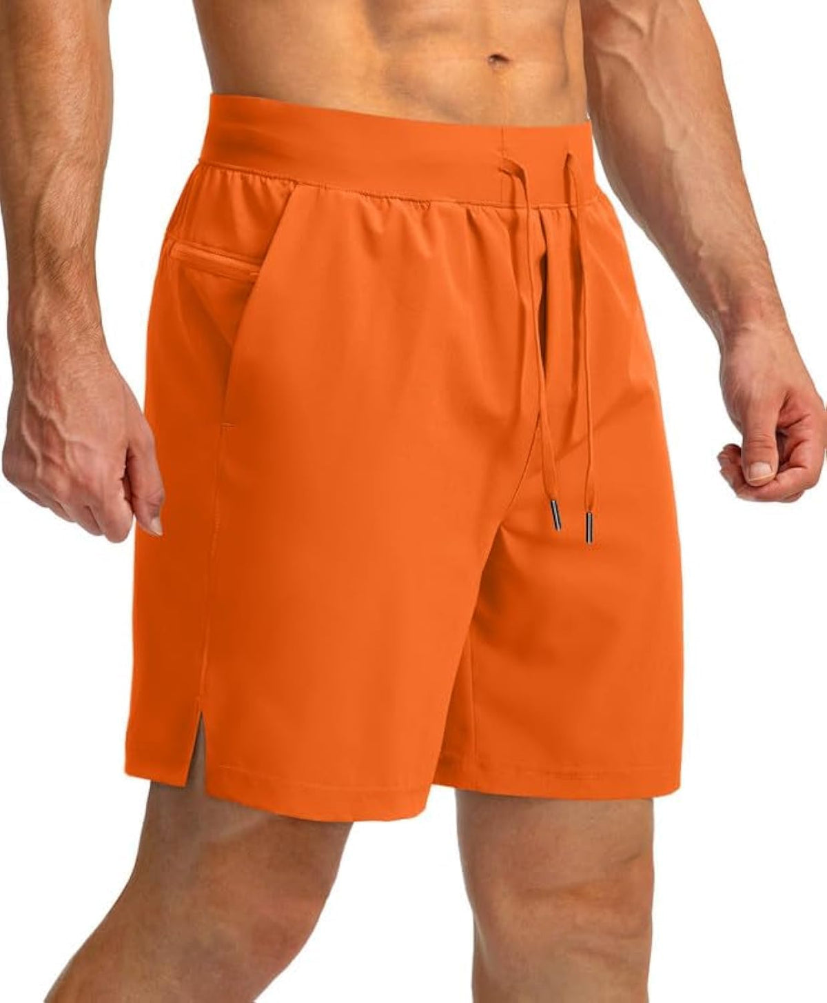 Soothfeel Men's Running Shorts with Zipper Pockets 9"/ 7"/ 5" Quick Dry Eight Basketball Gym Workout Athletic Shorts