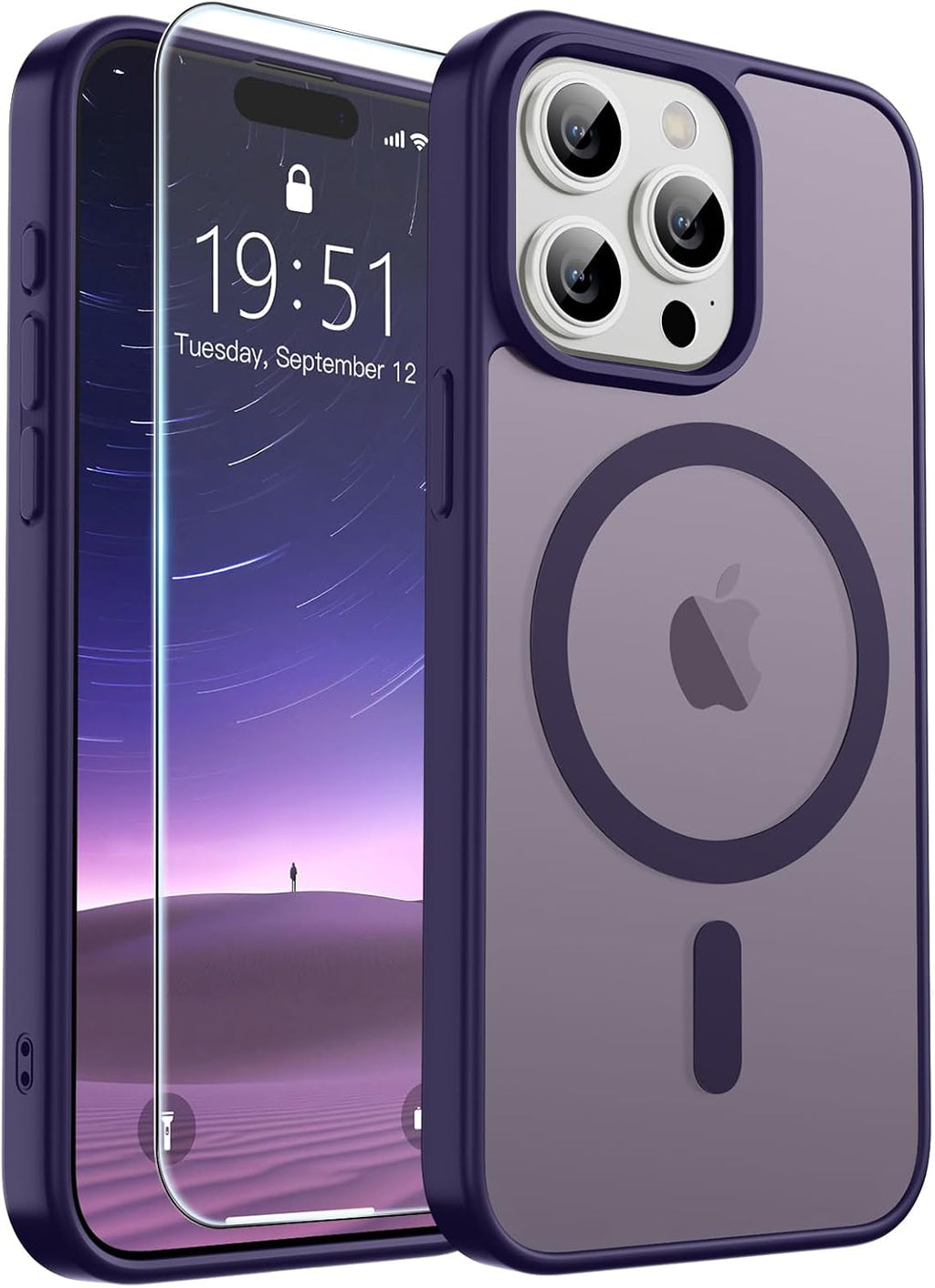 SUPFINE Magnetic for iPhone 16 Case Black