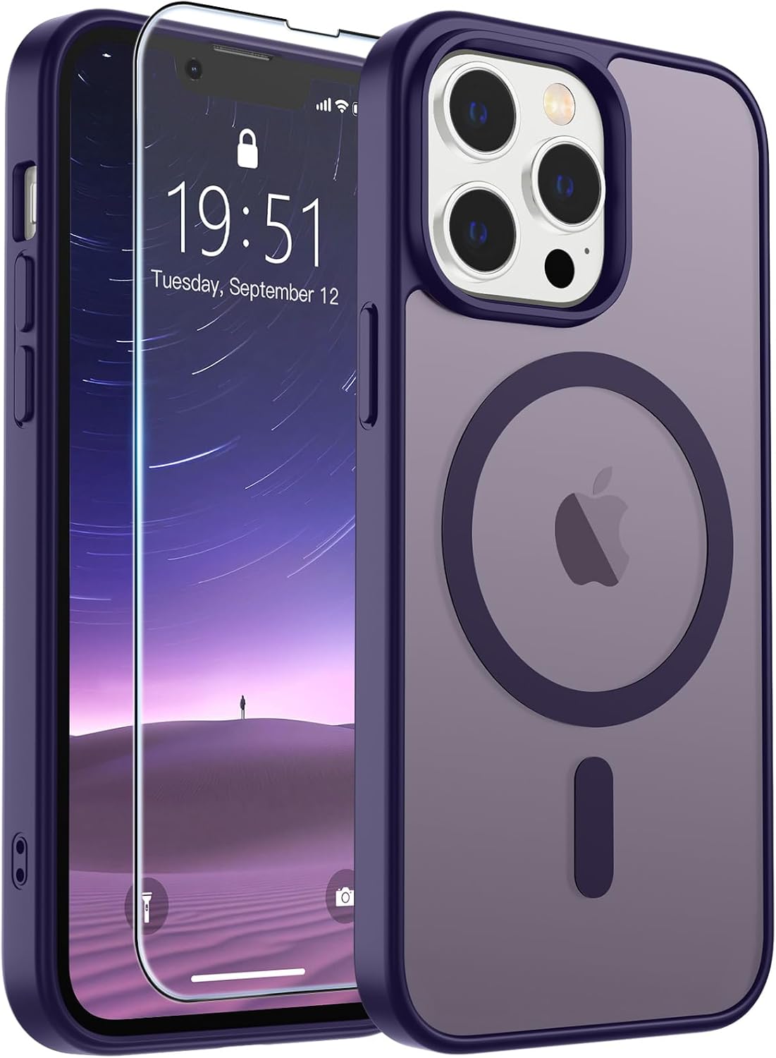 SUPFINE Magnetic for iPhone 16 Case Black