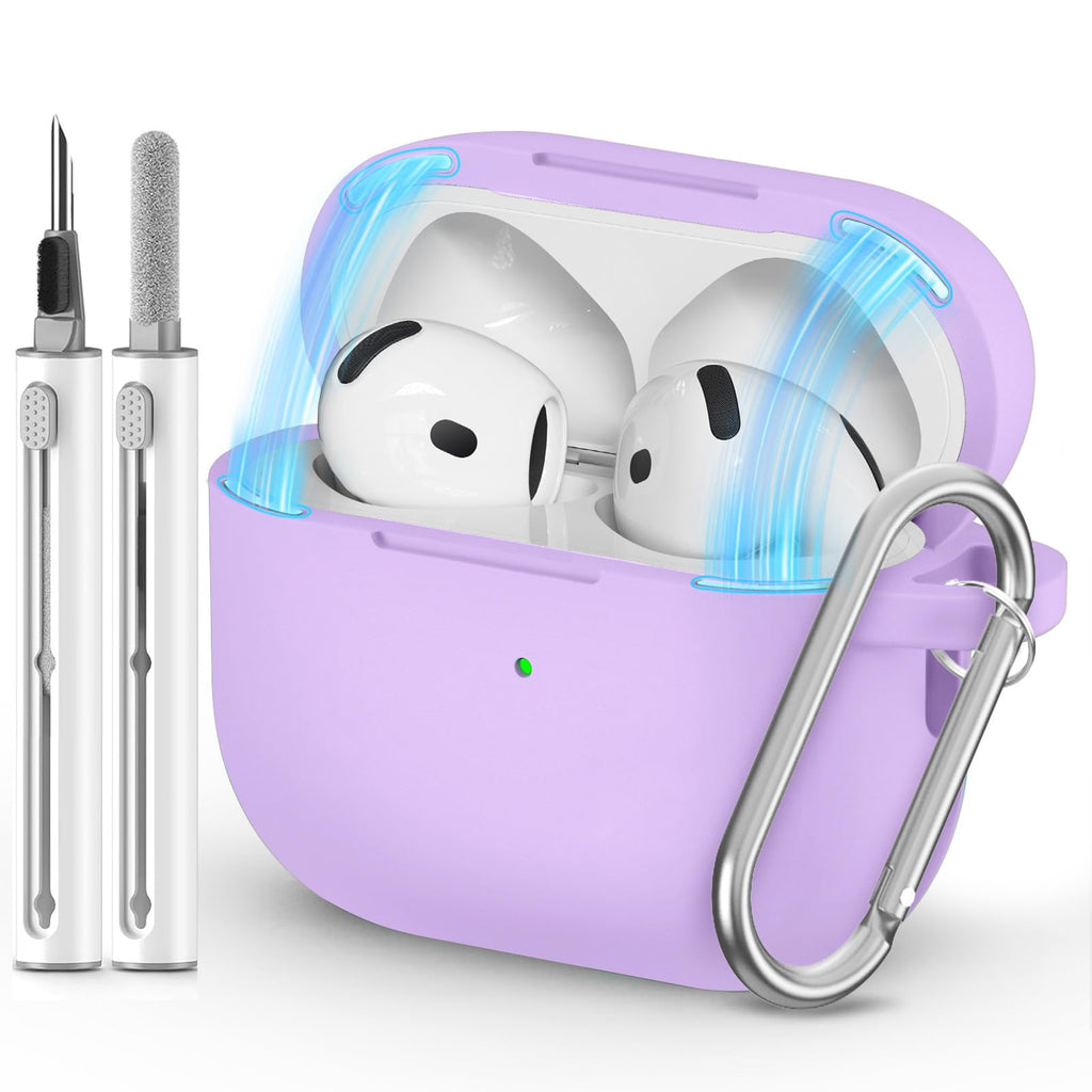 Ljusmicker for AirPods 5/4 Case (2026/2024) with Cleaner Kit,Midnight Blue