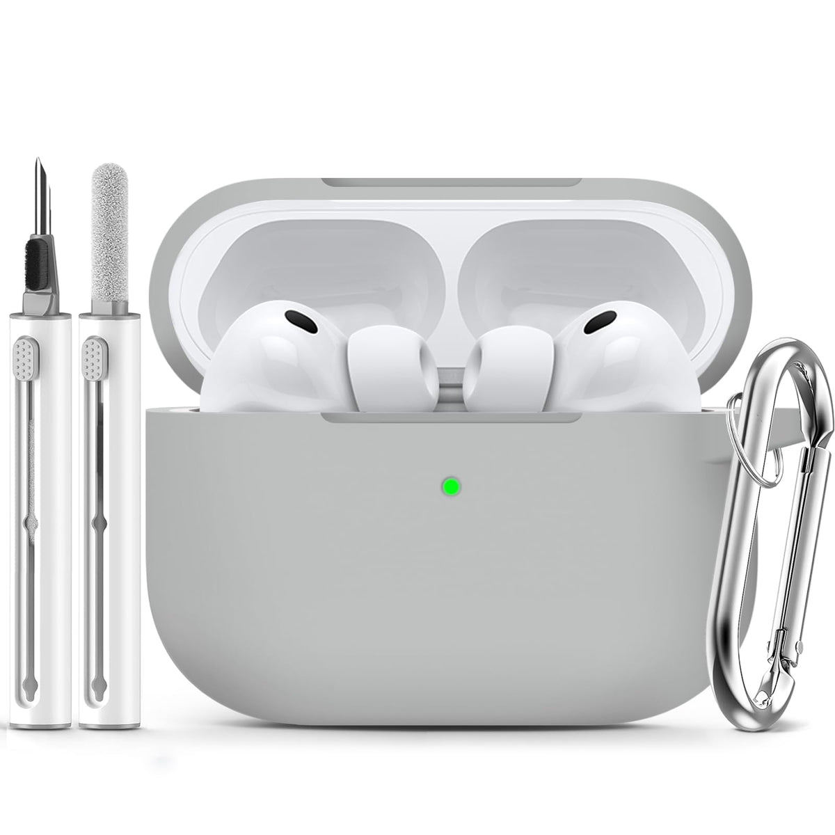 Ljusmicker for AirPods 5/4 Case (2026/2024) with Cleaner Kit,Midnight Blue