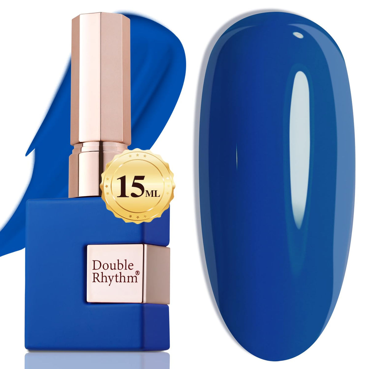 Double Rhythm 15ML Gel Nail Polish Pure Sheer Same Color Same Bottle Gel Polish Art Manicure Salon DIY at Home for Women (Milky White-A1075)