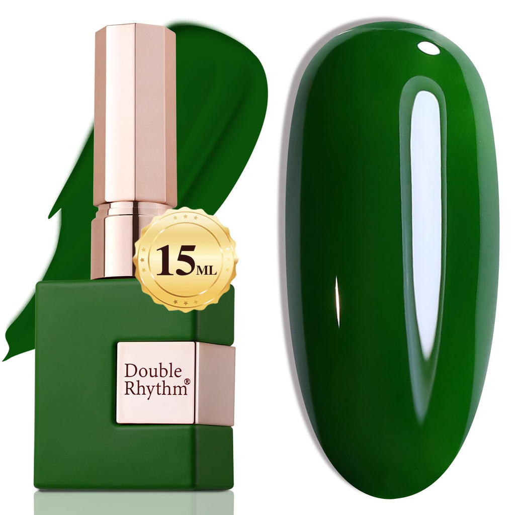 Double Rhythm 15ML Gel Nail Polish Pure Sheer Same Color Same Bottle Gel Polish Art Manicure Salon DIY at Home for Women (Milky White-A1075)