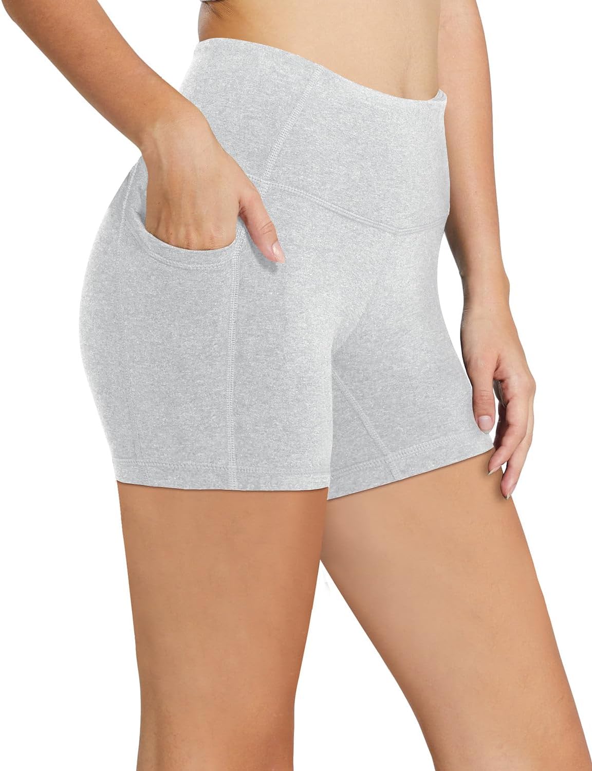baleaf Women's High Waist Biker Shorts with 3 Pockets