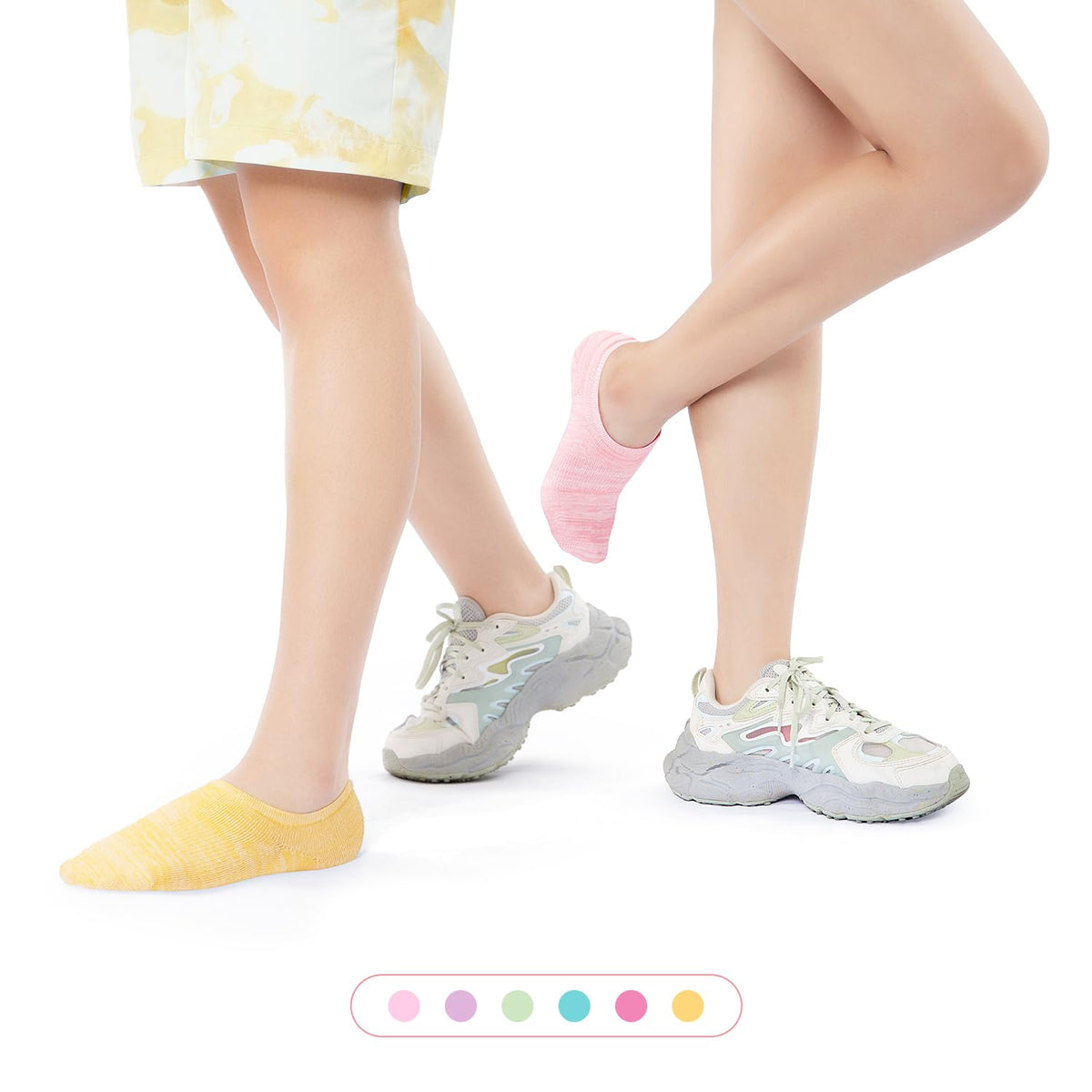IDEGG Women & Men No Show Low Cut Anti‑Slip Casual Sports Running Socks