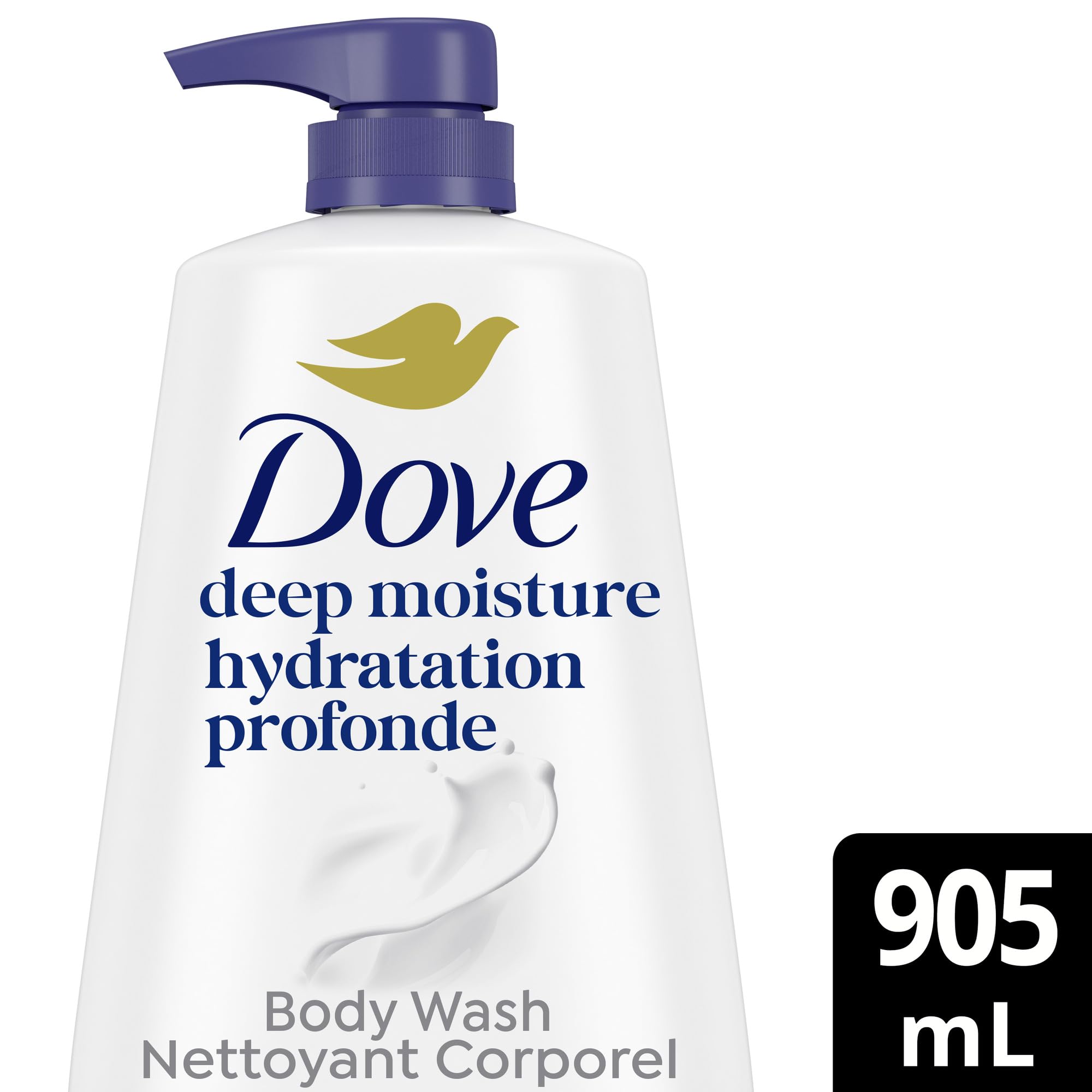 Dove Body Wash Body Wash Deep Moisture 30.6 oz Pump, Sulfate Free | Dove Deep Moisture Body Wash hydrates dry skin for 24 hours with a sulfate-free formula and MicroMoisture technology.