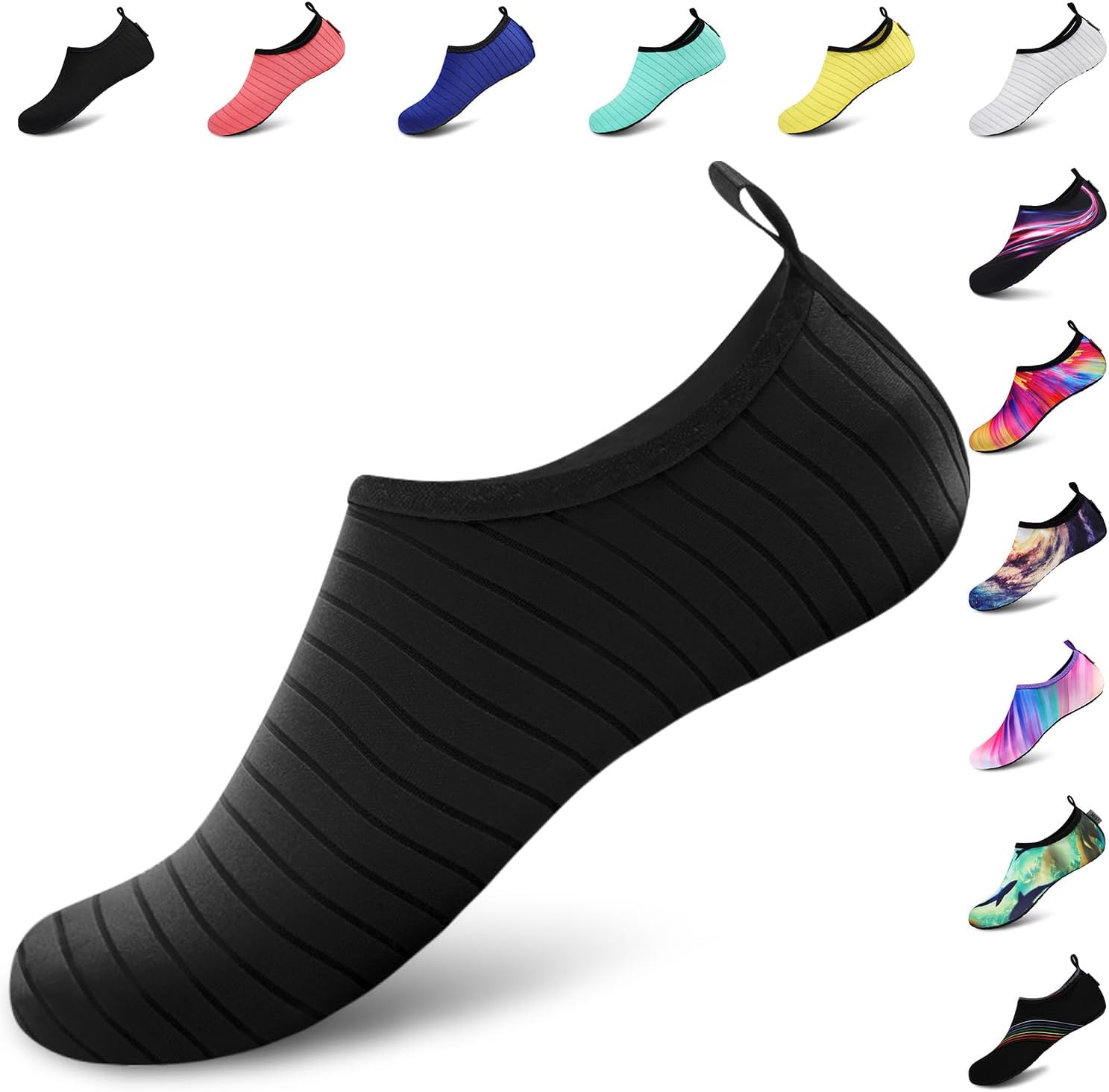 VIFUUR Water Shoes for Men Women Barefoot Quick Dry Aqua Socks Slip On