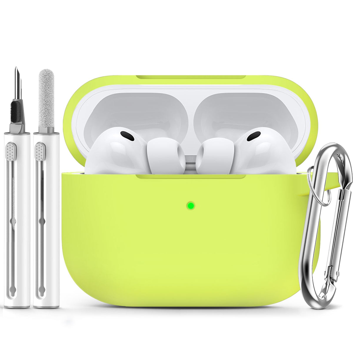 Ljusmicker for AirPods 5/4 Case (2026/2024) with Cleaner Kit,Midnight Blue