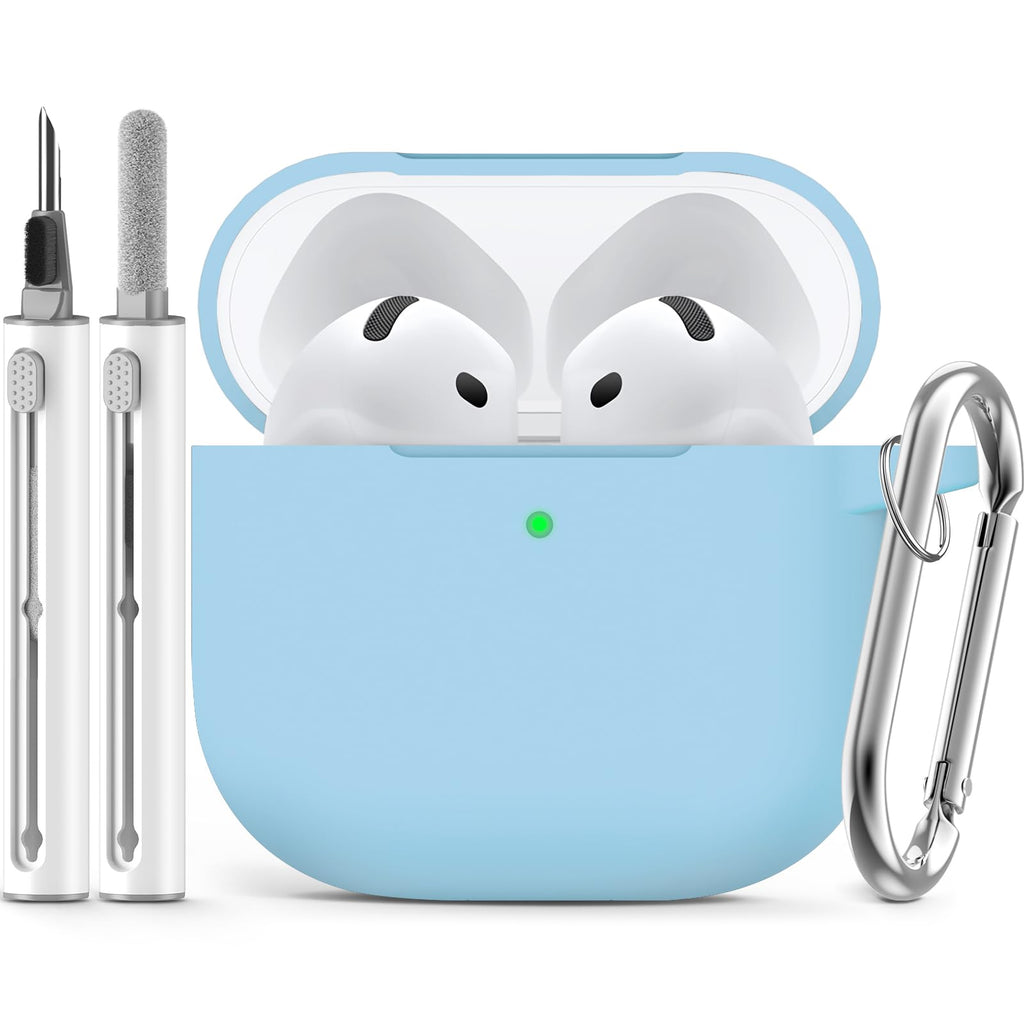 Ljusmicker for AirPods 5/4 Case (2026/2024) with Cleaner Kit,Midnight Blue