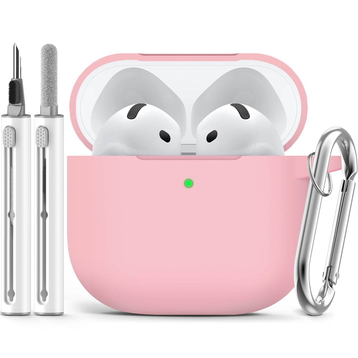Ljusmicker for AirPods 5/4 Case (2026/2024) with Cleaner Kit,Midnight Blue