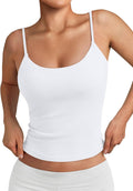 Trendy Queen Womens Double Lined Adjustable Spaghetti Strap Tank Tops