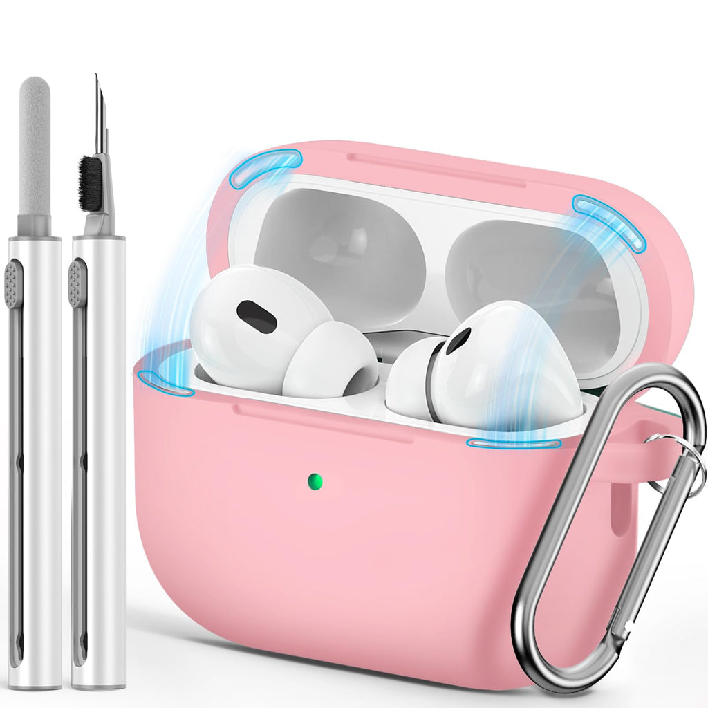 Ljusmicker for AirPods 5/4 Case (2026/2024) with Cleaner Kit,Midnight Blue