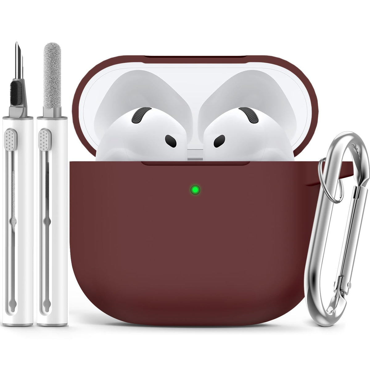Ljusmicker for AirPods 5/4 Case (2026/2024) with Cleaner Kit,Midnight Blue