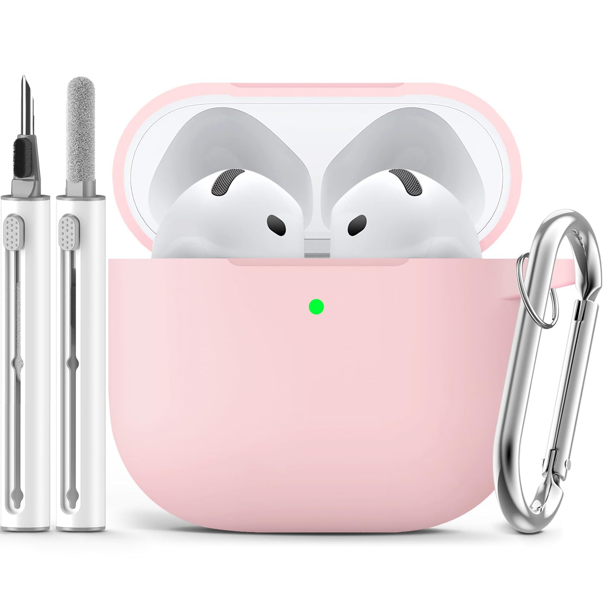 Ljusmicker for AirPods 5/4 Case (2026/2024) with Cleaner Kit,Midnight Blue