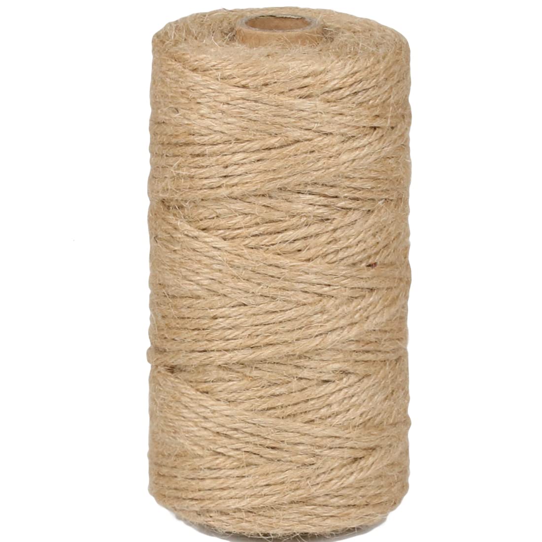 PerkHomy Natural Jute Twine 600 Feet Long Twine String for Crafts Gift Wrapping Packing Gardening Crochet Knitting Macrame Decor (Brown 2mm * 600feet)