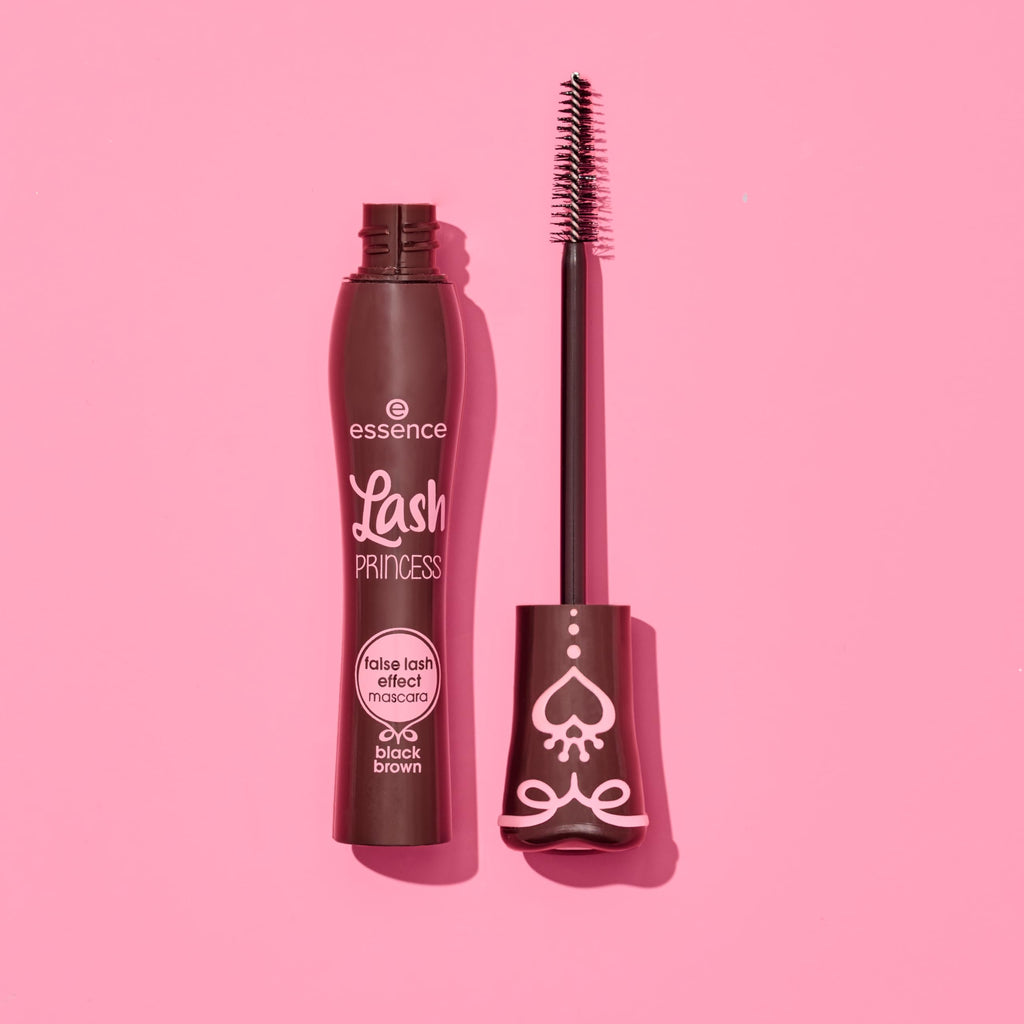 essence Lash Princess False Lash Effect Mascara, Black (Pack of 1) | Volumizing & Lengthening, Clump-Free Fiber Brush, Defines and Separates; Vegan, Cruelty Free, Paraben Free, Oil Free