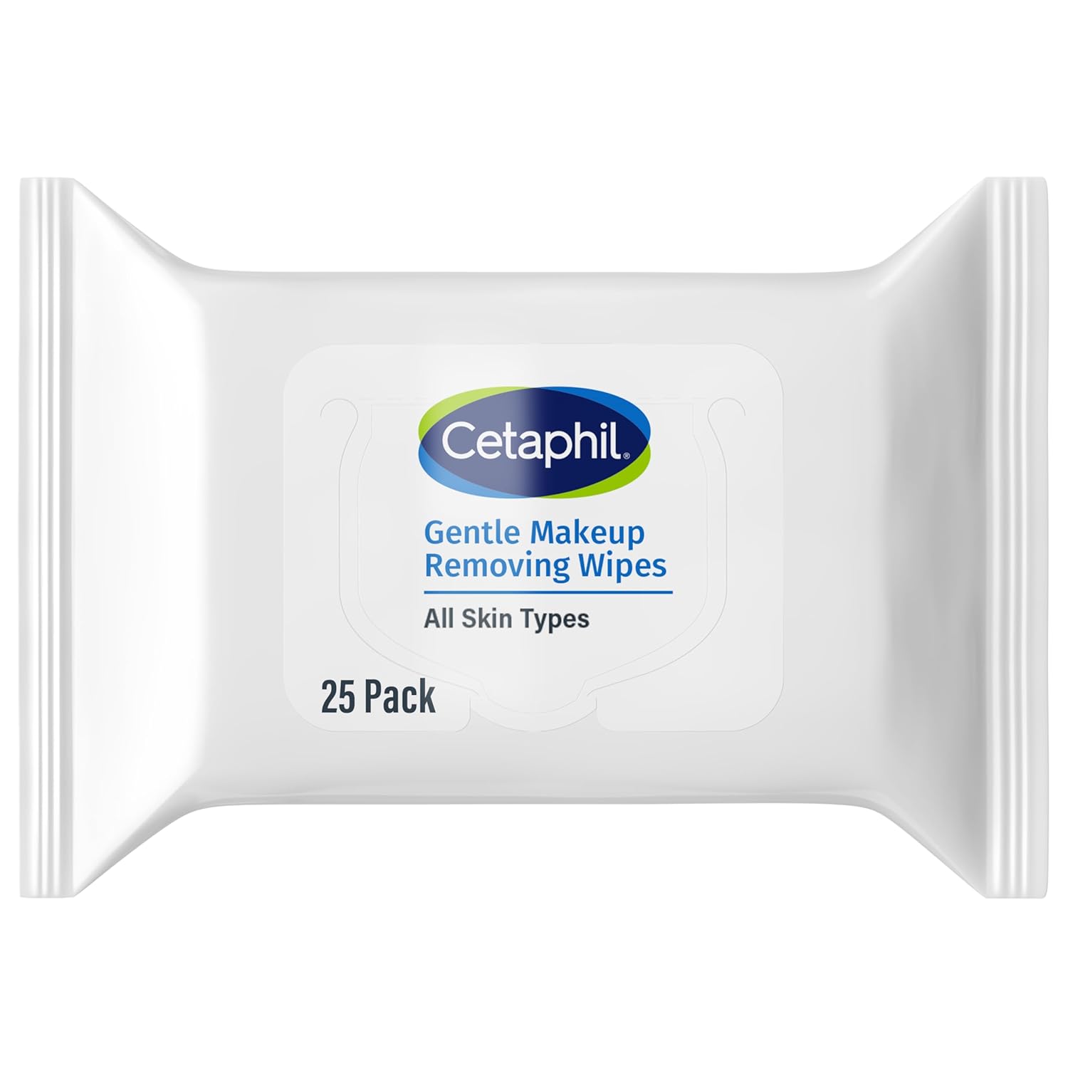 Cetaphil Gentle Makeup Remover Face Wipes, Fragrance Free, 25 Count | Sensitive skin safe, alcohol-free, fragrance-free, daily facial cleansing, removes makeup, dermatologist recommended