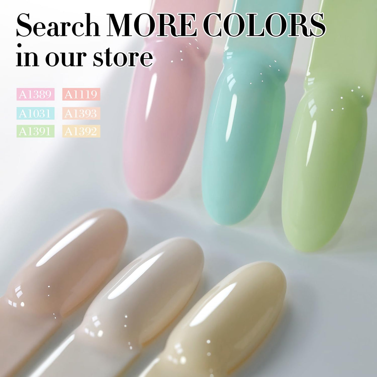 Double Rhythm 15ML Gel Nail Polish Pure Sheer Same Color Same Bottle Gel Polish Art Manicure Salon DIY at Home for Women (Milky White-A1075)