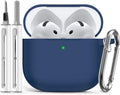 Ljusmicker for AirPods 5/4 Case (2026/2024) with Cleaner Kit,Midnight Blue